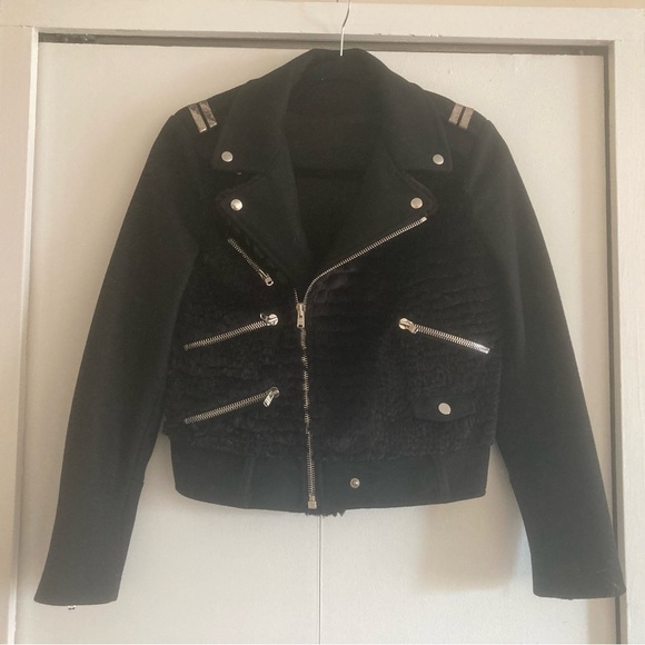 The KOOPLES “Perfecto Drape” Moto Jacket - New with Tags - Picture 4 of 8